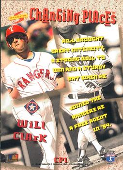 1994 Score Rookie & Traded - Changing Places #CP1 Will Clark Back