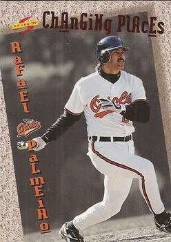 1994 Score Rookie & Traded - Changing Places #CP2 Rafael Palmeiro Front