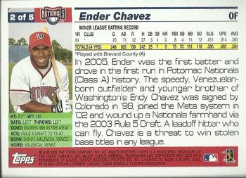 2005 Topps - Washington Nationals #2 Ender Chavez Back