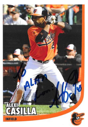 2013 Baltimore Orioles Photocards #NNO Alexi Casilla Front