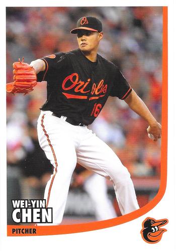 2013 Baltimore Orioles Photocards #NNO Wei-Yin Chen Front