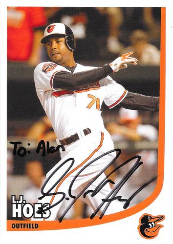 2013 Baltimore Orioles Photocards #NNO L.J. Hoes Front