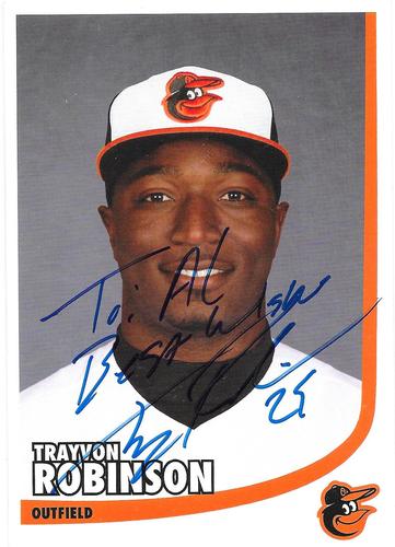 2013 Baltimore Orioles Photocards #NNO Trayvon Robinson Front