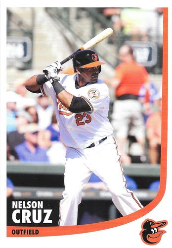 2014 Baltimore Orioles Photocards #NNO Nelson Cruz Front