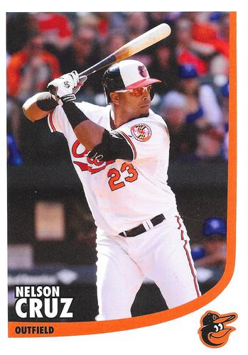 2014 Baltimore Orioles Photocards #NNO Nelson Cruz Front