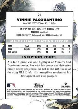 2023 Topps Inception #21 Vinnie Pasquantino Back