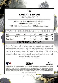 2023 Topps Inception #108 Kodai Senga Back