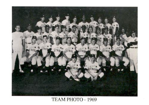 1987 Koppa Houston Astros Shooting Star Era Commemorative Photocards Series 2 #NNO 1969 Team Photo Front
