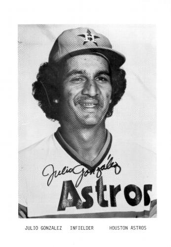 1978 Houston Astros Photocards #NNO Julio Gonzalez Front