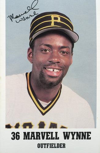 1985 Pittsburgh Pirates Promotional Dates #NNO Marvell Wynne Front