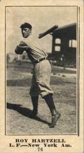 1916 Sporting News (M101-5) #76 Roy Hartzell Front
