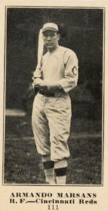 1916 Sporting News (M101-5) #111 Armando Marsans Front