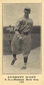 1916 Sporting News (M101-5) #160 Everett Scott Front
