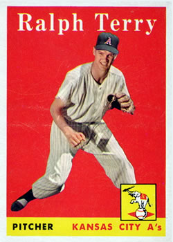 1958 Topps #169 Ralph Terry Front