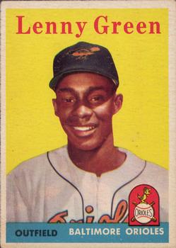 1958 Topps #471 Lenny Green Front