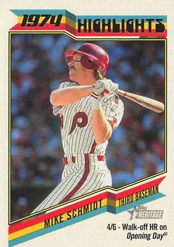 2023 Topps Heritage - 1974 Highlights #74H-9 Mike Schmidt Front