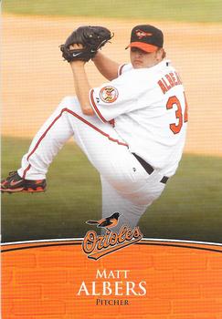 2009 Baltimore Orioles Photocards #NNO Matt Albers Front