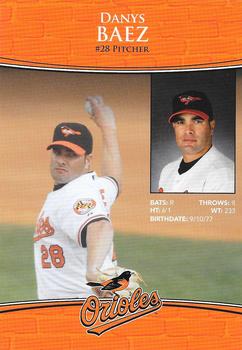 2009 Baltimore Orioles Photocards #NNO Danys Baez Back