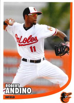 2012 Baltimore Orioles Photocards #NNO Robert Andino Front