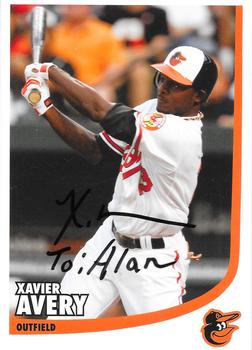 2012 Baltimore Orioles Photocards #NNO Xavier Avery Front