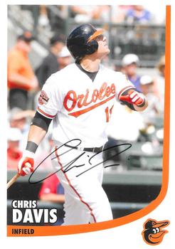 2012 Baltimore Orioles Photocards #NNO Chris Davis Front