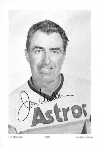 1975 Houston Astros Photocards #NNO Jim Williams Front