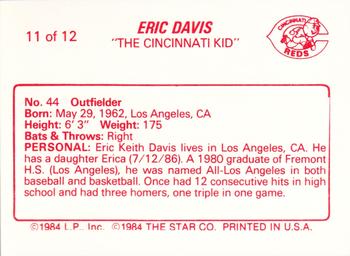 1988 Star Eric Davis - Glossy #11 Eric Davis Back