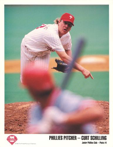 1993 Philadelphia Phillies Junior Phillies Club Photos #4 Curt Schilling Front