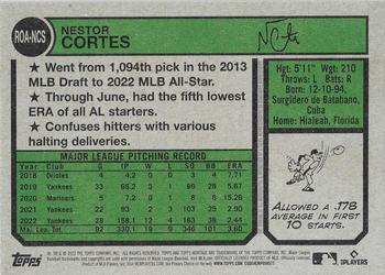 2023 Topps Heritage - Real One Autographs High Number #ROA-NCS Nestor Cortes Back