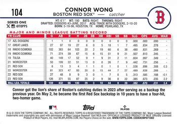 2024 Topps #104 Connor Wong Back