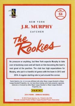 2014 Donruss The Rookies #54 J.R. Murphy Back