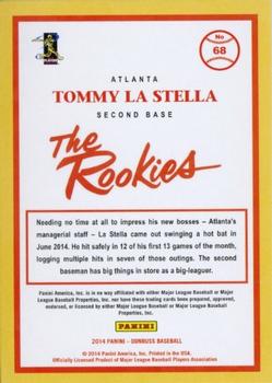 2014 Donruss The Rookies #68 Tommy La Stella Back