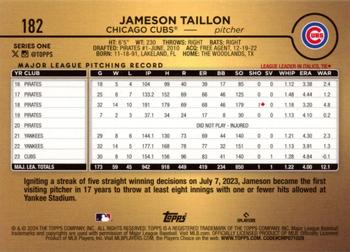 2024 Topps - Golden Mirror #182 Jameson Taillon Back