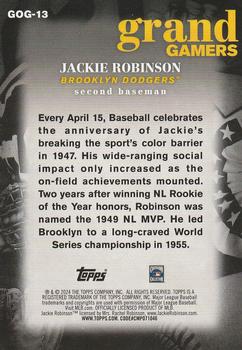 2024 Topps - Grand Gamers #GOG-13 Jackie Robinson Back