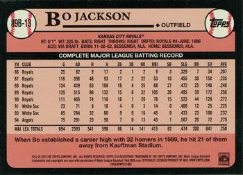 2024 Topps - 1989 Topps Baseball 35th Anniversary #89B-13 Bo Jackson Back