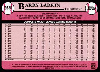2024 Topps - 1989 Topps Baseball 35th Anniversary #89B-51 Barry Larkin Back