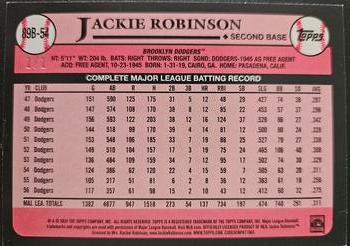 2024 Topps - 1989 Topps Baseball 35th Anniversary Platinum #89B-54 Jackie Robinson Back