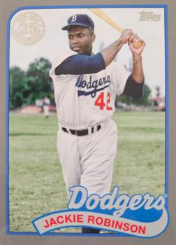 2024 Topps - 1989 Topps Baseball 35th Anniversary Platinum #89B-54 Jackie Robinson Front