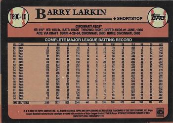 2024 Topps - 1989 Topps Baseball 35th Anniversary Chrome (Series One) #T89C-10 Barry Larkin Back