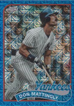 2024 Topps - 1989 Topps Baseball 35th Anniversary Chrome Blue (Series One) #T89C-7 Don Mattingly Front