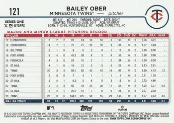 2024 Topps - Holiday Eggs #121 Bailey Ober Back