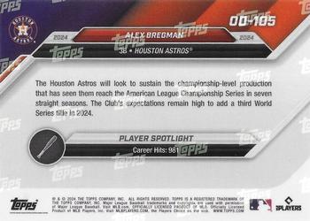 2024 Topps Now Road to Opening Day Houston Astros #OD-105 Alex Bregman Back