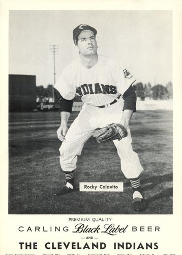 1958 Carling Black Label Beer Cleveland Indians 8x12 #DBL-217G Rocky Colavito Front