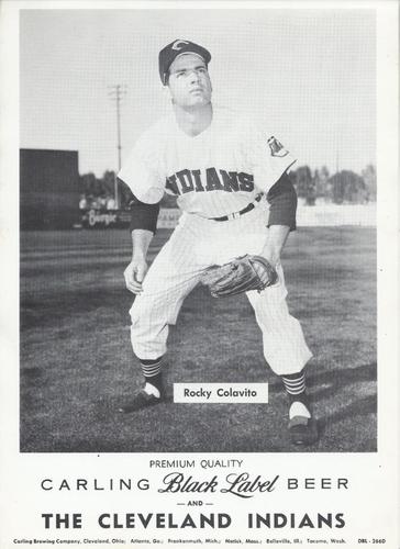 1959 Carling Black Label Beer Cleveland Indians 8x12 #DBL-266D Rocky Colavito Front