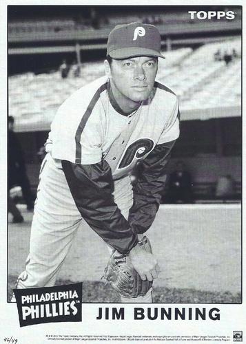 2014 Topps Throwback Thursday 1960s Collection 5x7 #NNO Jim Bunning Front