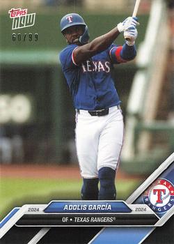 2024 Topps Now Road to Opening Day Texas Rangers - Black #OD-141 Adolis García Front