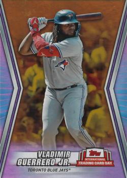 2023 Topps International Trading Card Day - Limited Edition Gold #NNO Vladimir Guerrero Jr. Front