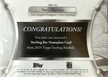 2024 Topps Sterling - Sterling Bat Nameplates #SBN-SG Steve Garvey Back