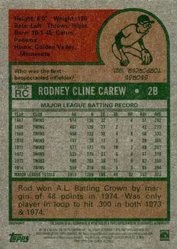 2024 Topps Heritage - Real One Autographs #75RO-RC Rod Carew Back