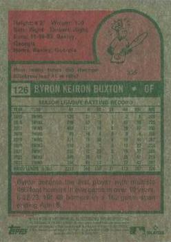 2024 Topps Heritage - Chrome #126 Byron Buxton Back